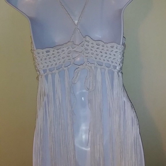 White long fringed top - Picture 4 of 5